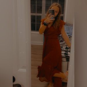 Altar’d State Dress-Maroon